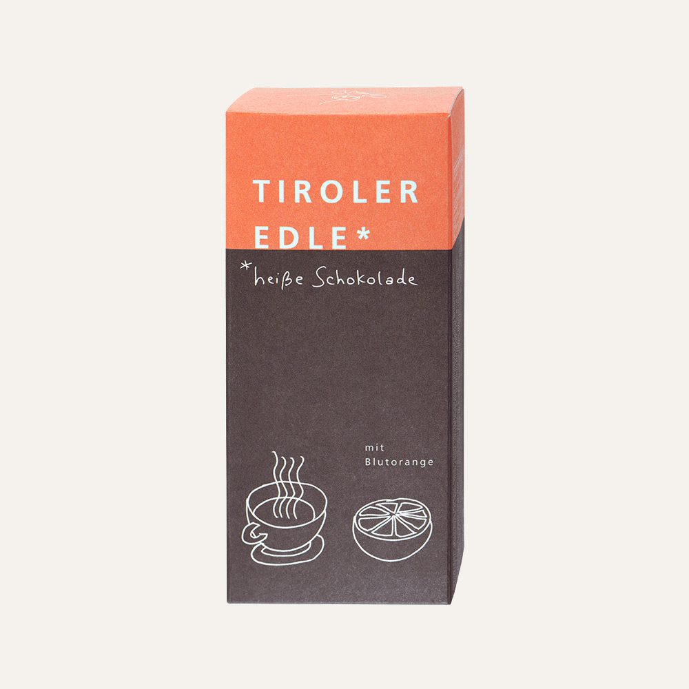 Heiße Schokolade mit Blutorange - Souvenir Tirol