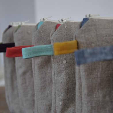 Kulturbeutel aus reinem Leinen