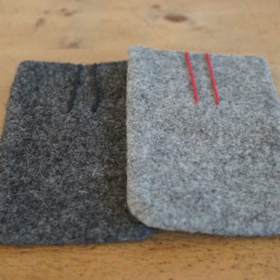 Handgefilzte Handyhülle