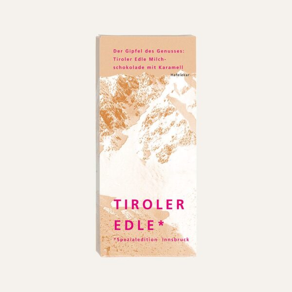 Tiroler Edle „Innsbruck Edition“ Karamell, 50g