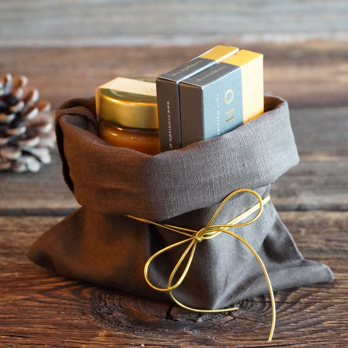 Edelkaramell & Lebkuchen & Marzipan-Orange | braun