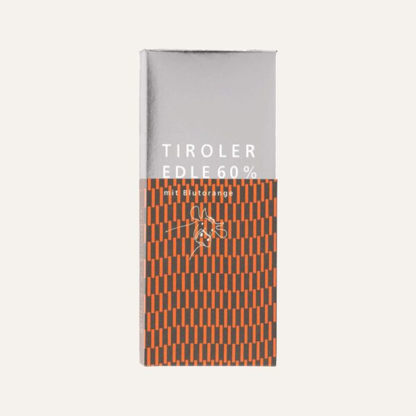 Tiroler Edle purissima 60%, Blutorange, 50g