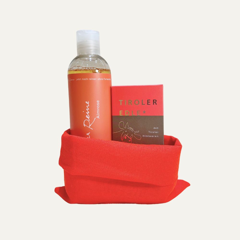 Geschenksset_almrosenseife_himbeerschokolade