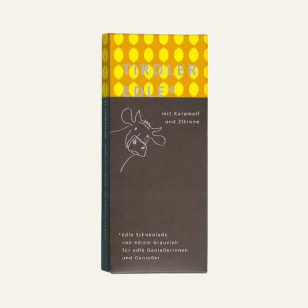 Tiroler Edle gefüllt, Karamell-Zitrone, 50g